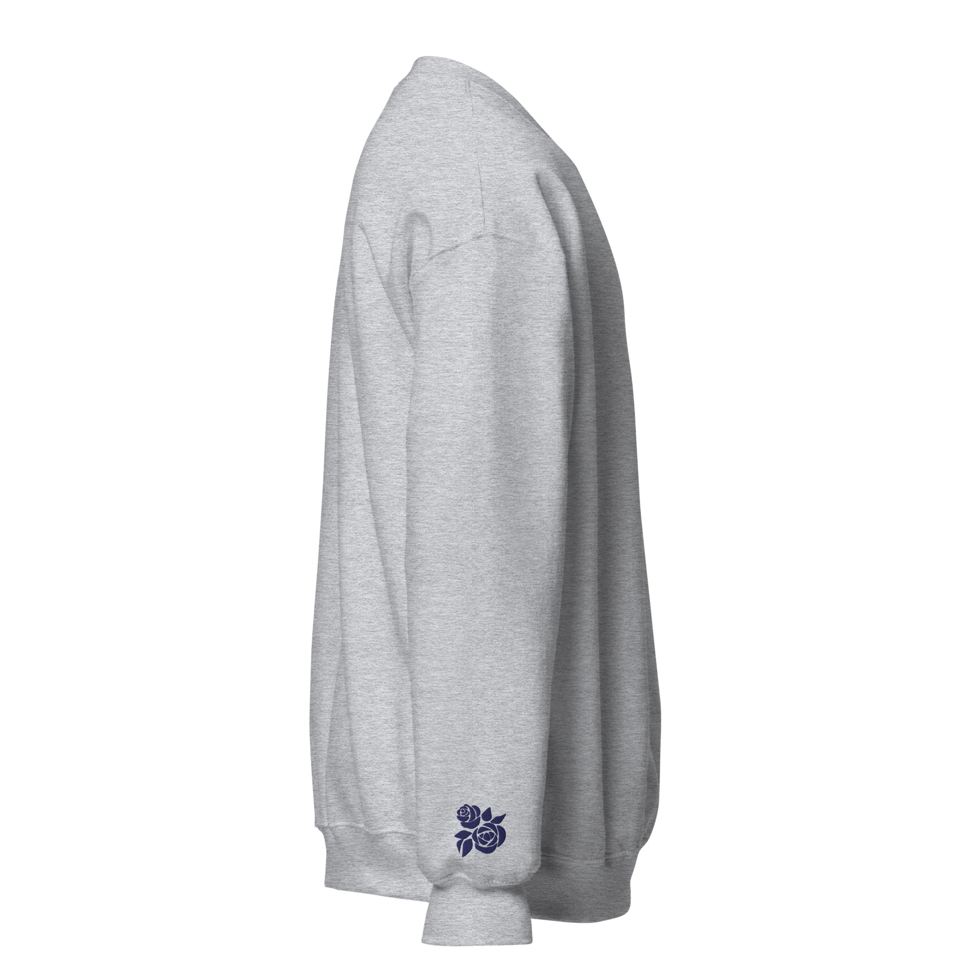 St. Therese of Lisieux Unisex Embroidered Sweatshirt – Navy Blue - Altar and Apparel - Crewneck