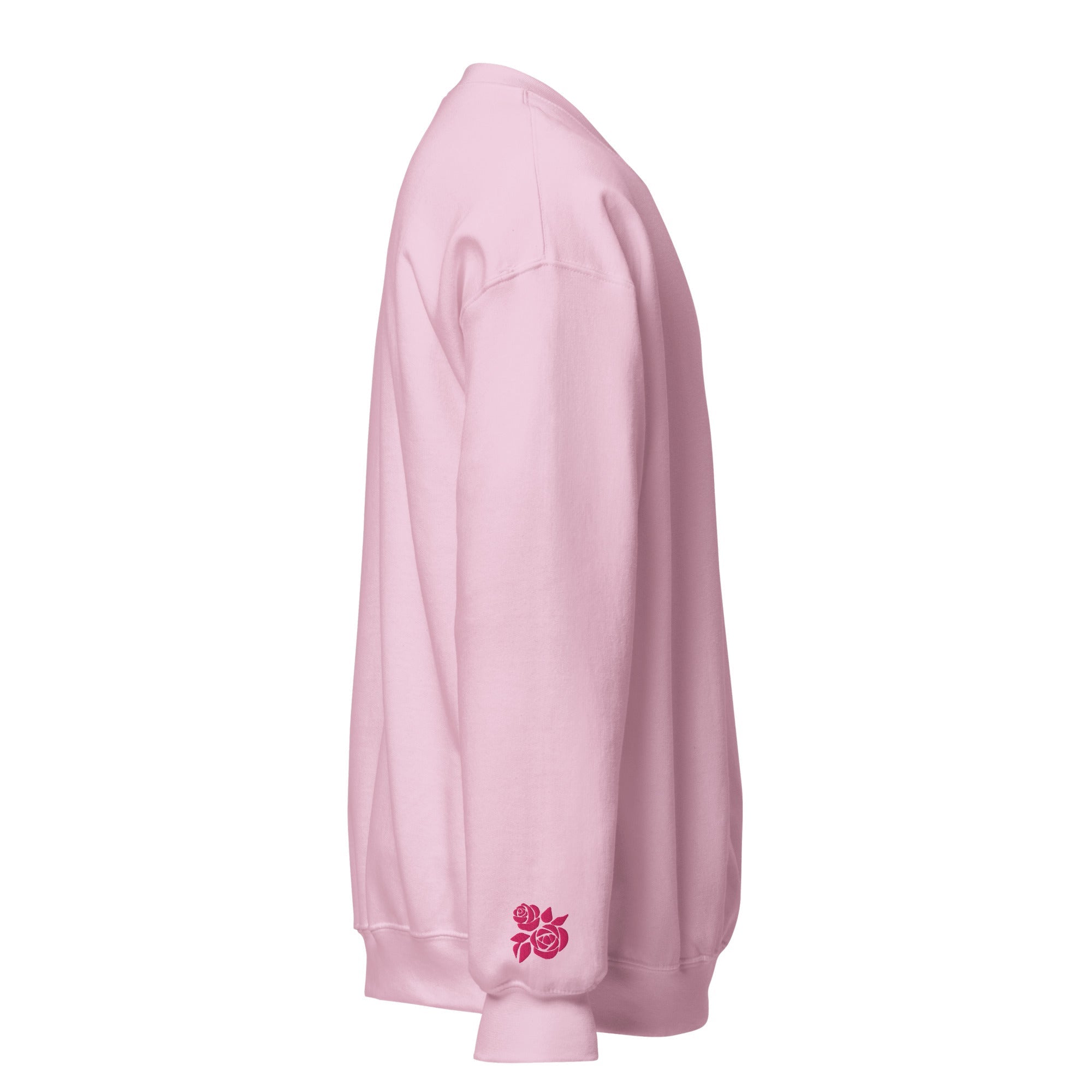 St. Therese of Lisieux Unisex Embroidered Sweatshirt – Pink - Altar and Apparel - Sweatshirt