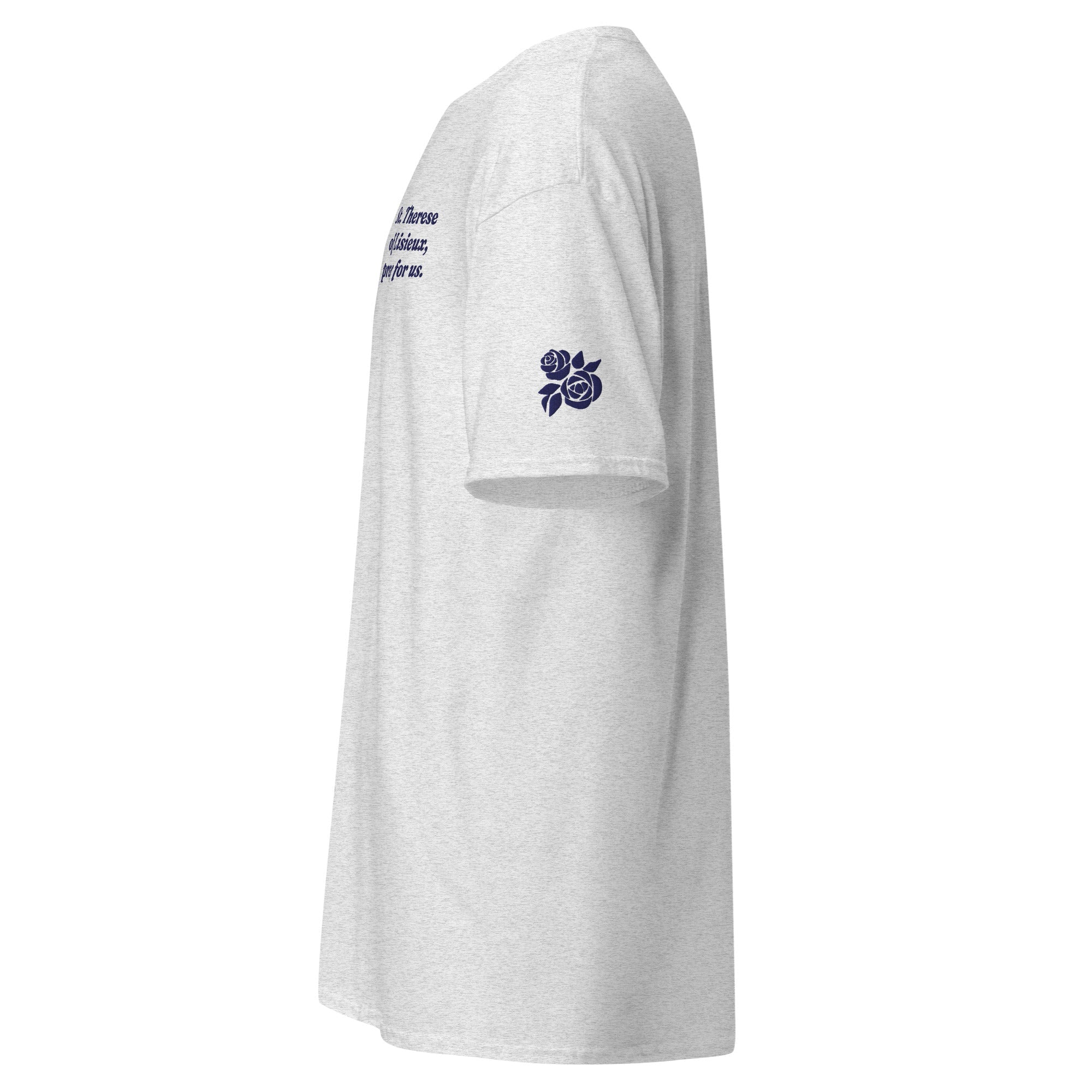 St. Therese Unisex Embroidered T-Shirt – Navy Blue - Altar and Apparel - T - SHIRT