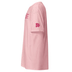 St. Therese Unisex Embroidered T-Shirt – Pink - Altar and Apparel - T - SHIRT