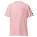 St. Therese Unisex Embroidered T-Shirt – Pink - Altar and Apparel - T - SHIRT