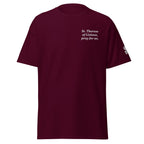 St. Therese Unisex Embroidered T-Shirt – White - Altar and Apparel - T - SHIRT